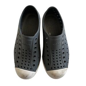 Native Kids Blue and White Shoes